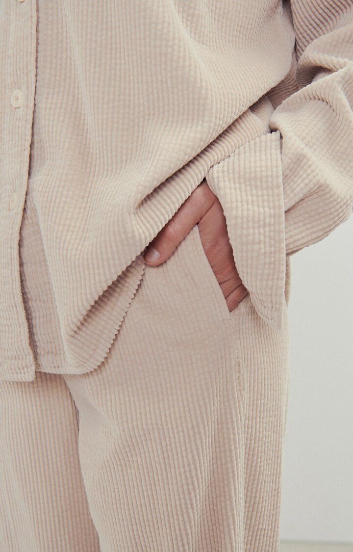 American Vintage PADO137 Pantalon Ecru Vintage