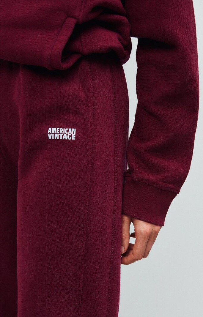 American Vintage IZU05AH jogger Bordeaux vintage