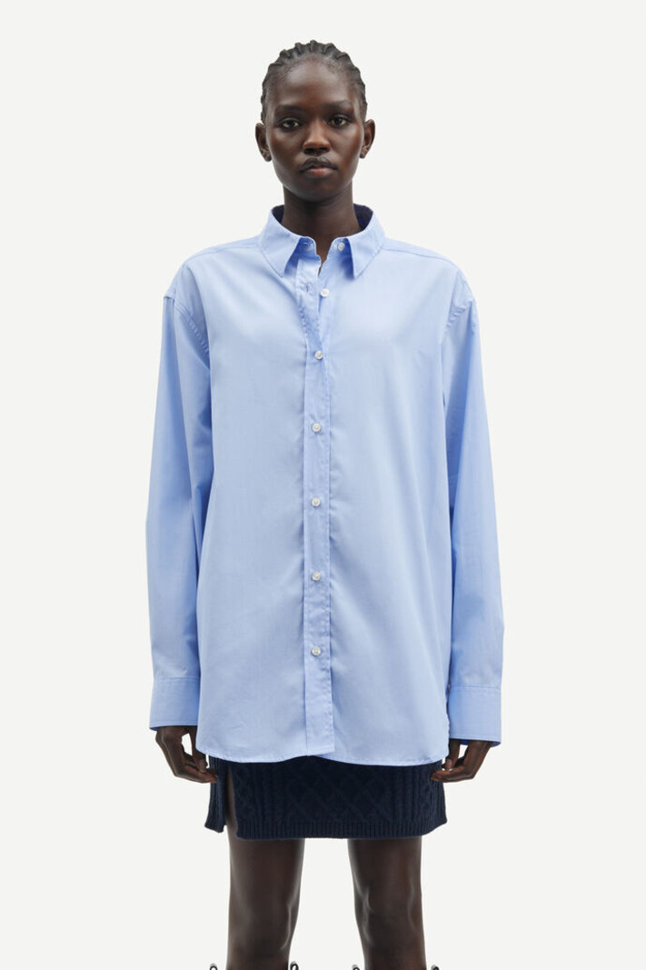 Samsoe Samsoe Salova blouse Subdued blue