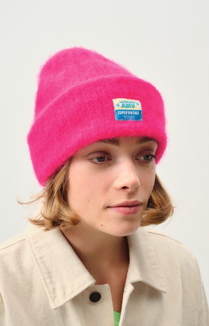 American Vintage VITO22AH beanie Rose fluo Chine