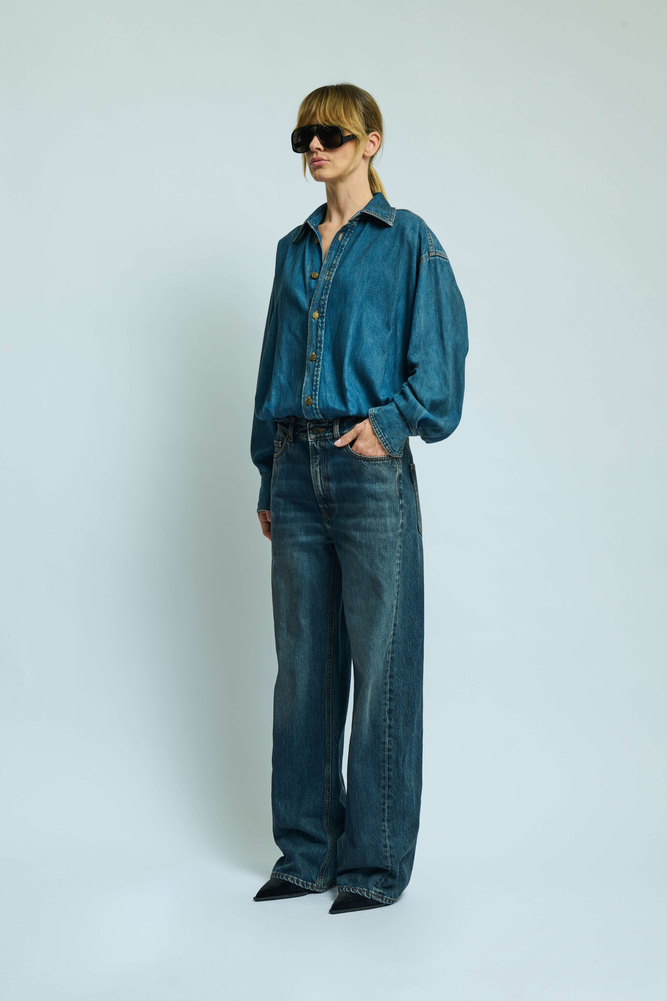 Haikure Tessie jumpsuit New oil blue