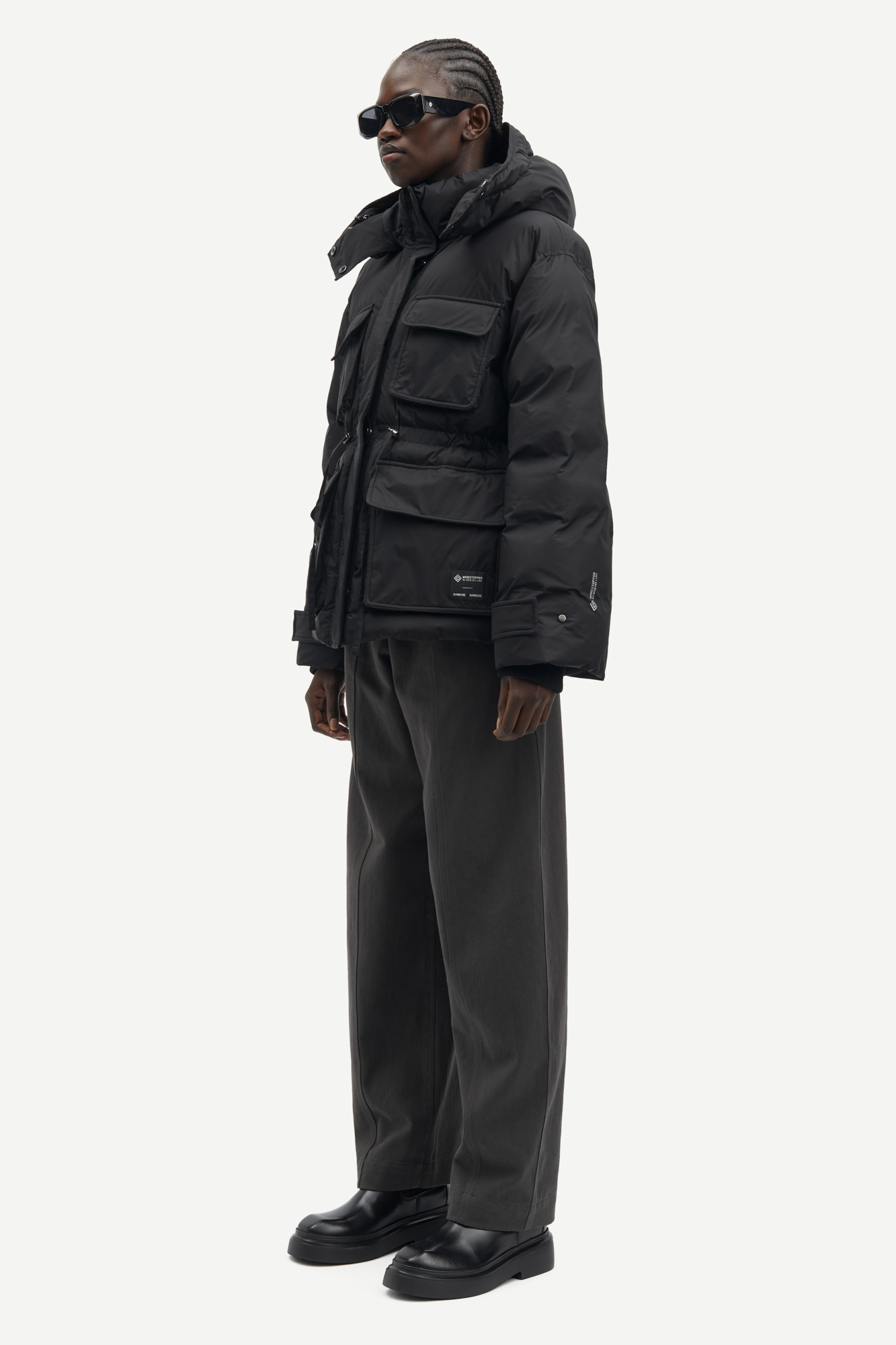 Samsoe Samsoe Sahanna Korte winterjas Black