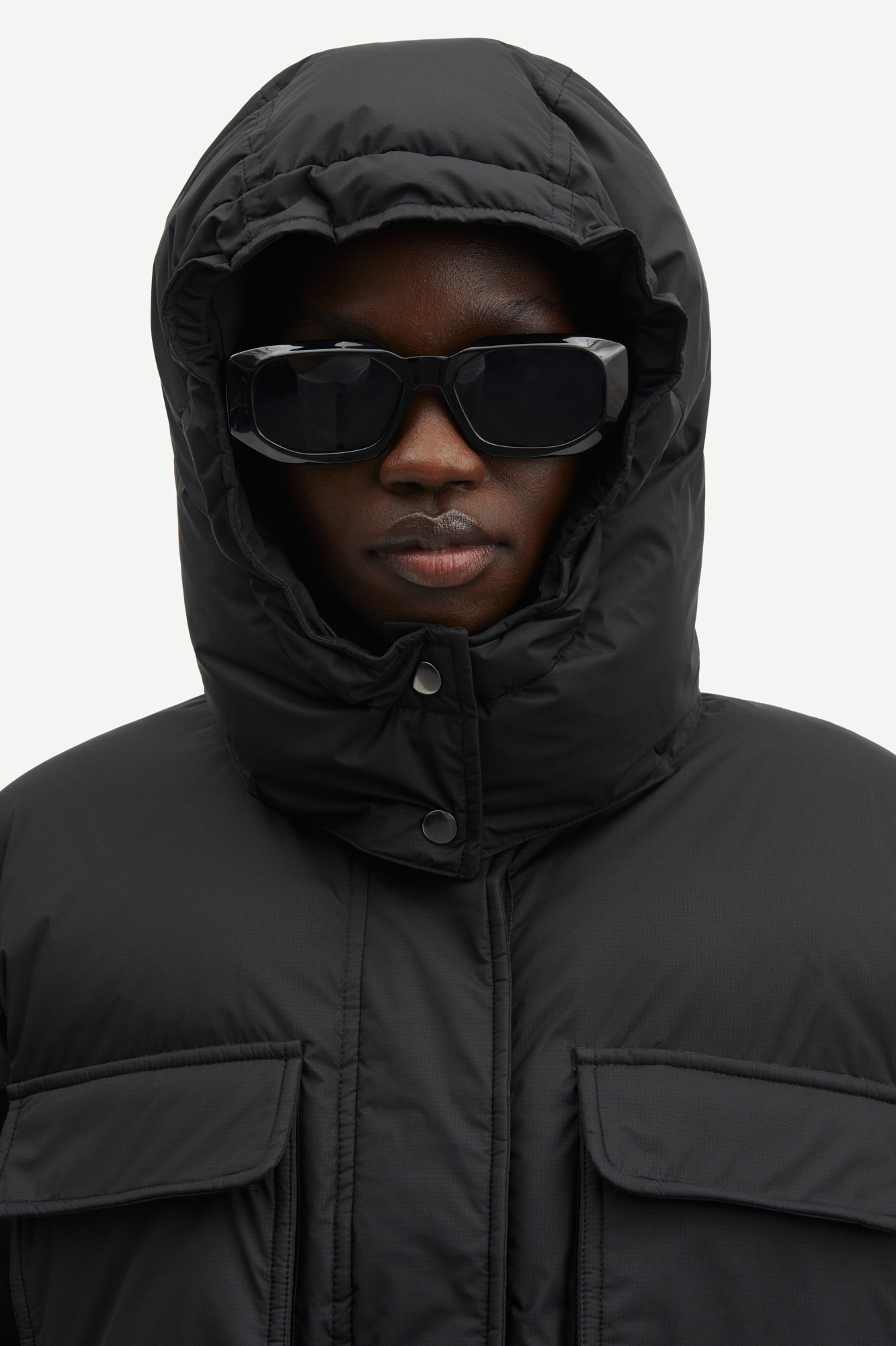 Samsoe Samsoe Sahanna Korte winterjas Black