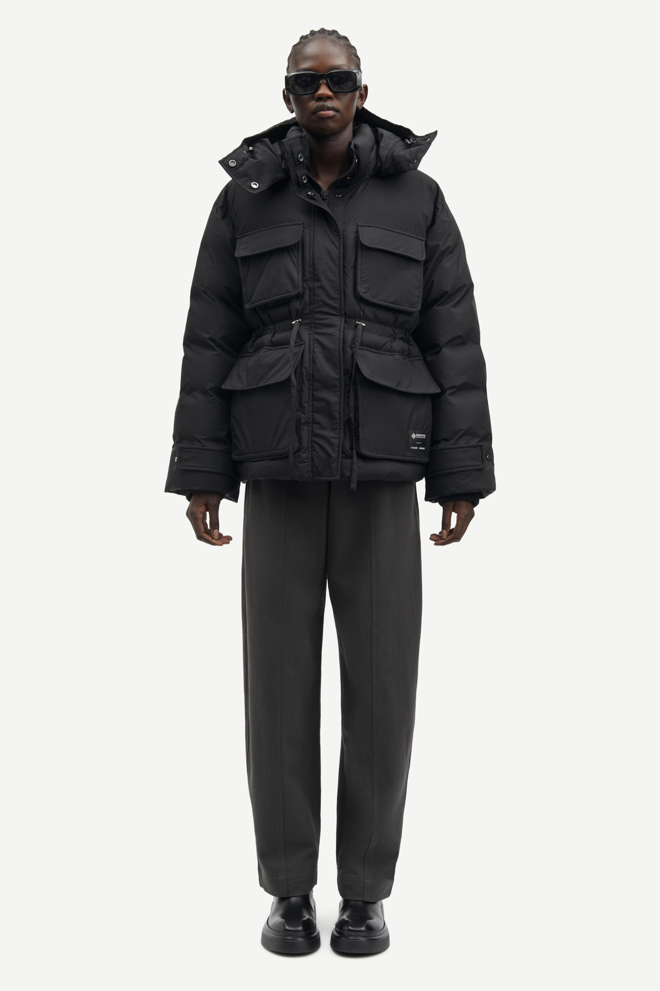 Samsoe Samsoe Sahanna Korte winterjas Black