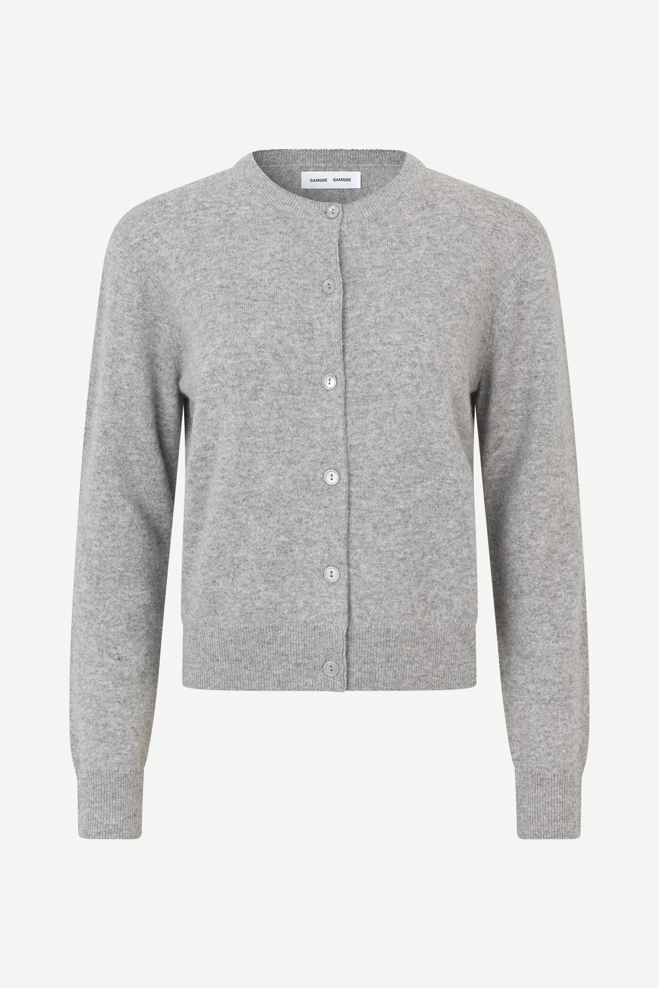 Samsoe Samsoe Saboston cardigan Vest Grey Melange