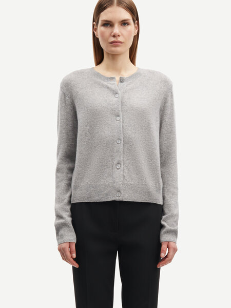 Samsoe Samsoe Saboston cardigan Vest Grey Melange