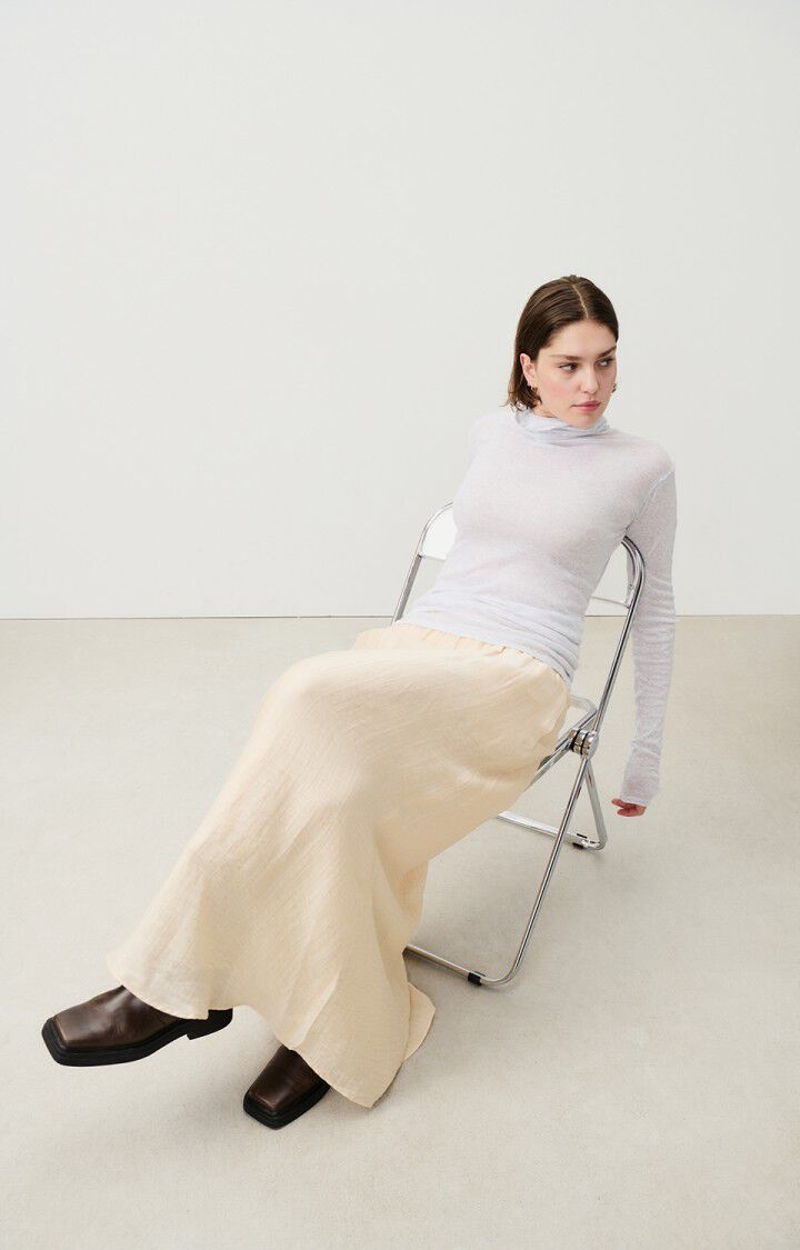 American Vintage MAS08H top met kol Gris Chine