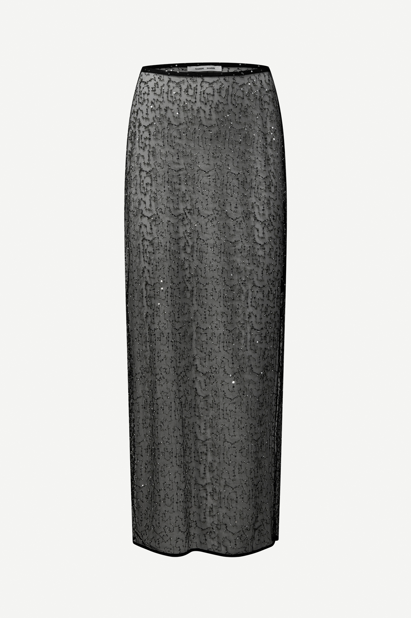 Samsoe Samsoe Saagneta long skirt Black glitter