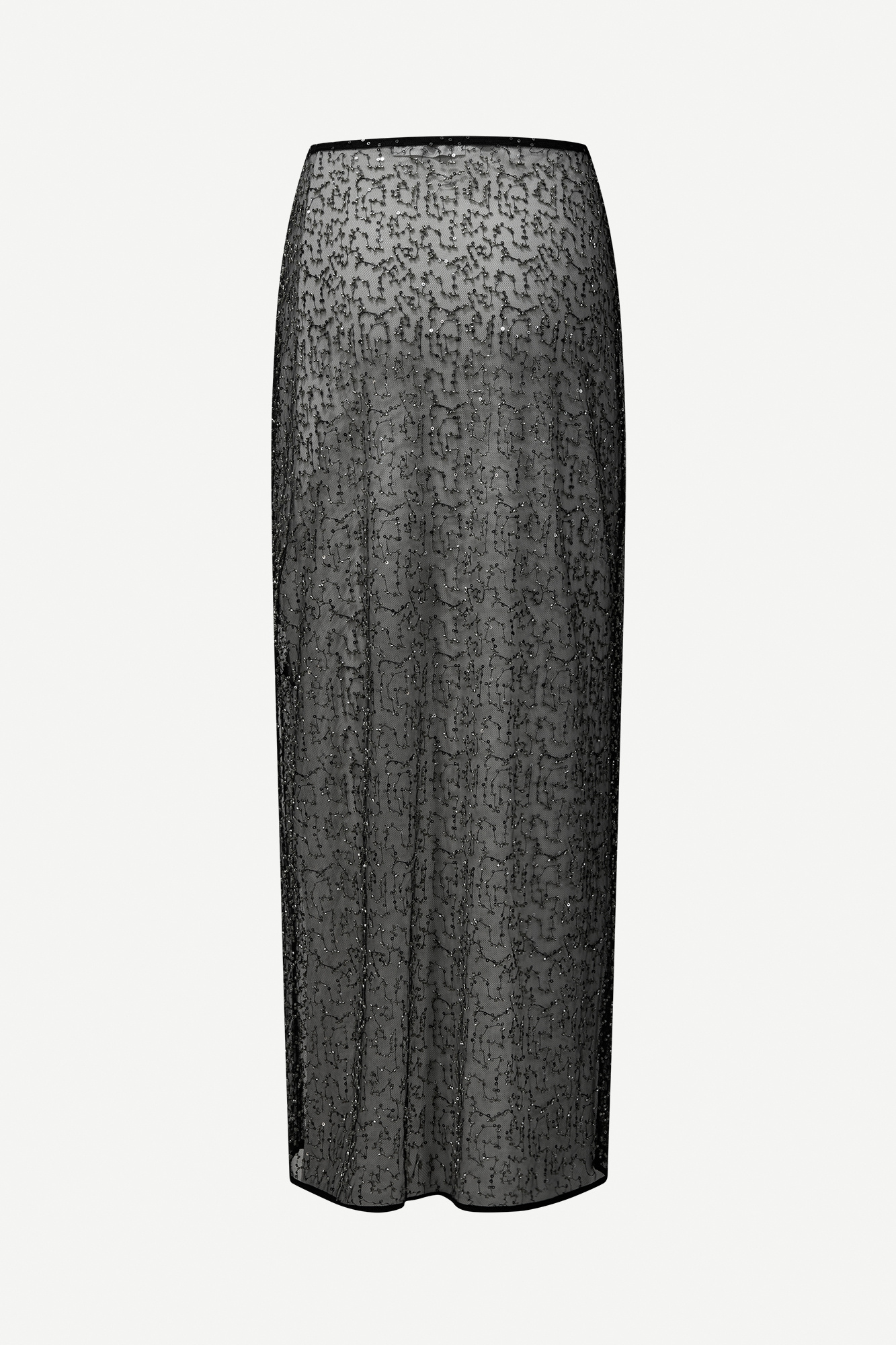 Samsoe Samsoe Saagneta long skirt Black glitter