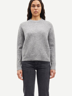 Samsoe Samsoe Anour o-n trui Grey melange