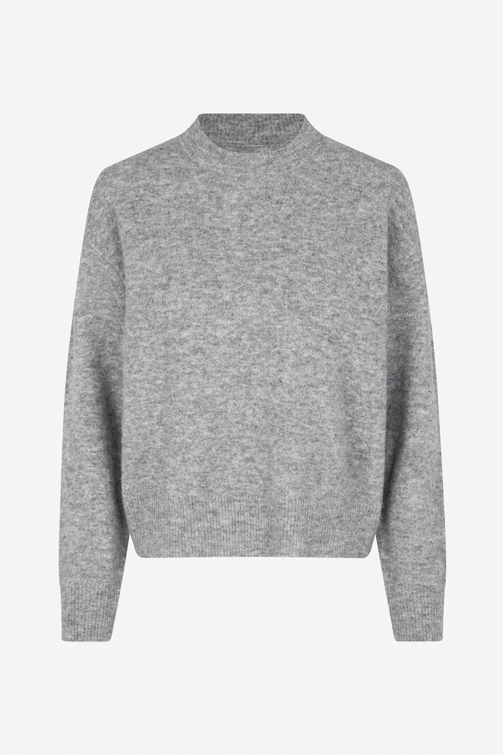 Samsoe Samsoe Anour o-n trui Grey melange