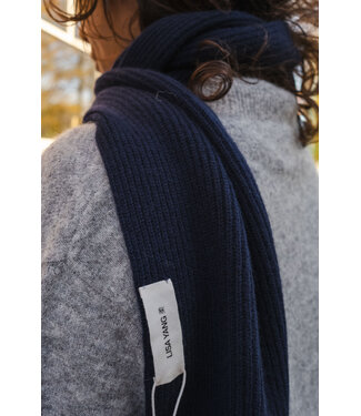 Lisa Yang Mavi scarf Navy
