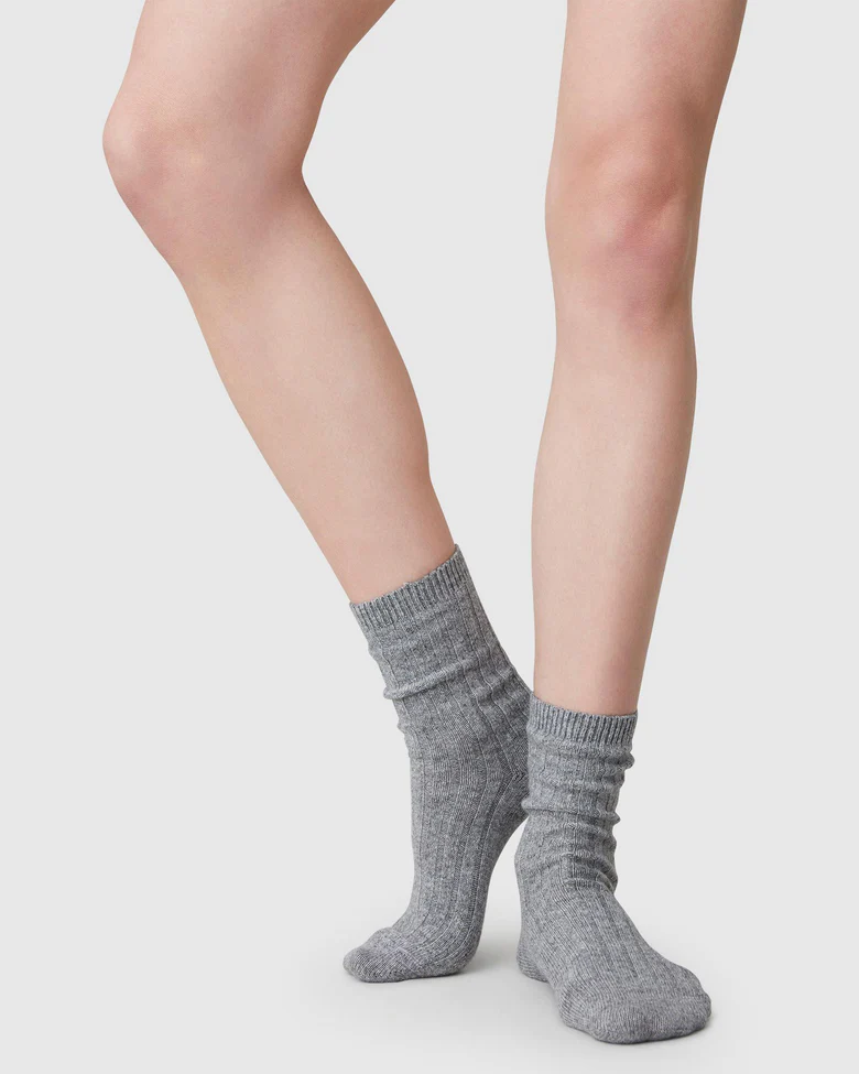 Swedish Stockings Bodil chunky Sokken Grey