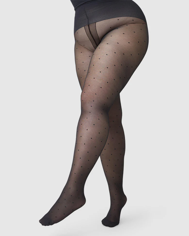 Swedish Stockings Doris Dots Panty Black