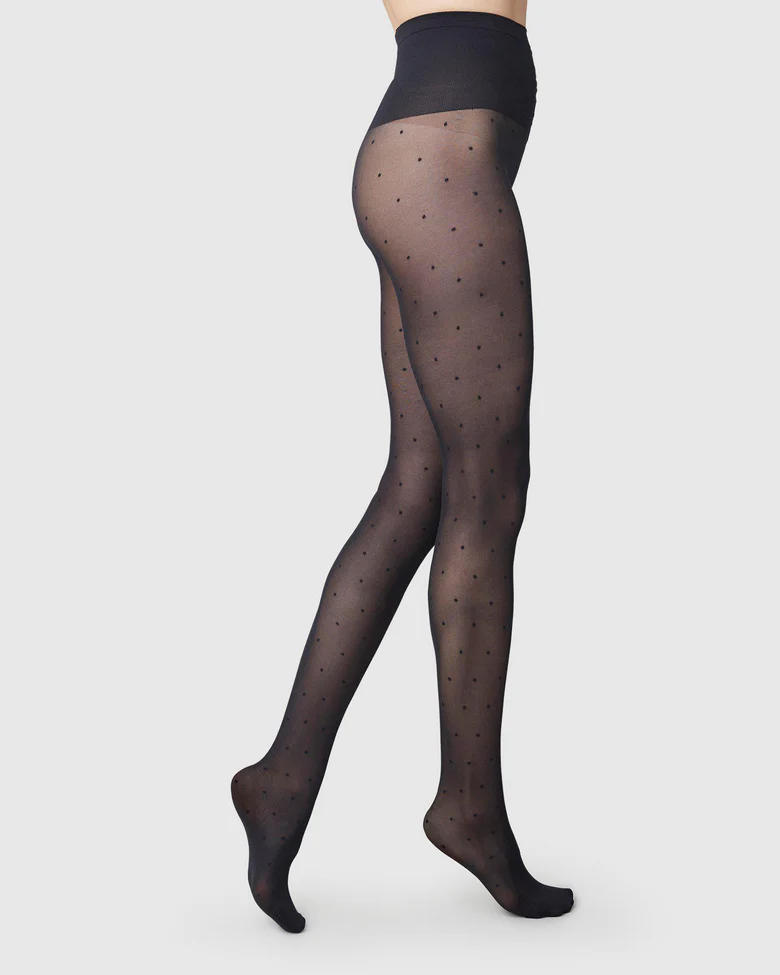 Swedish Stockings Doris Dots Panty Black