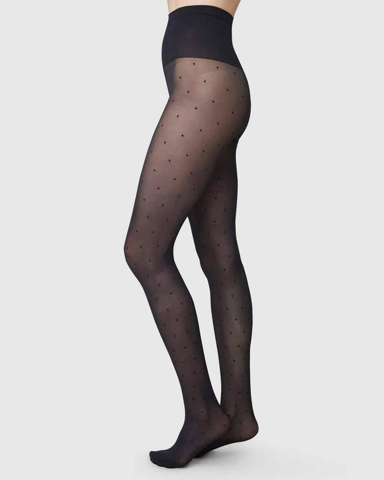 Swedish Stockings Doris Dots Panty Black