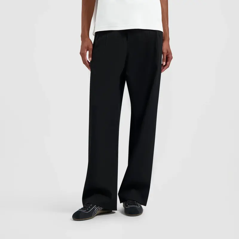 OLAF Pinstripe Barrel Leg pantalon Black / White