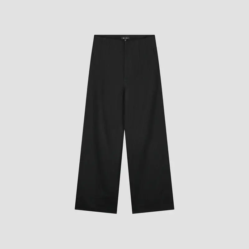 OLAF Pinstripe Barrel Leg pantalon Black / White