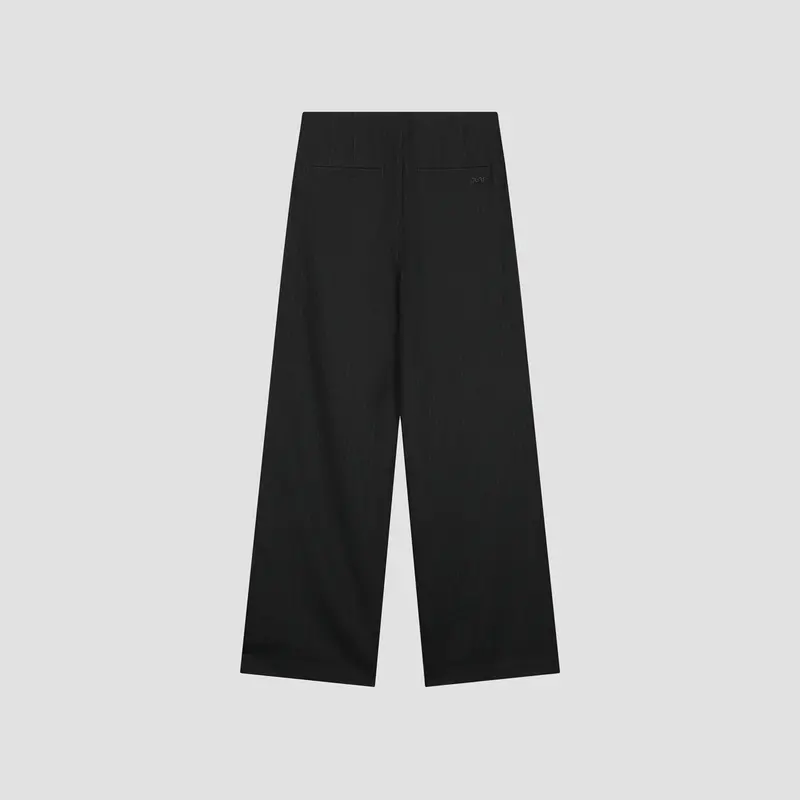 OLAF Pinstripe Barrel Leg pantalon Black / White