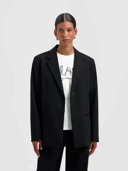 OLAF Pinstripe Blazer Black / White