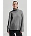 Second Female Alpha knit T-neck Mid Grey Melange