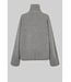 Second Female Alpha knit T-neck Mid Grey Melange