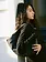 NONA Slouchy shoulder bag Grained black