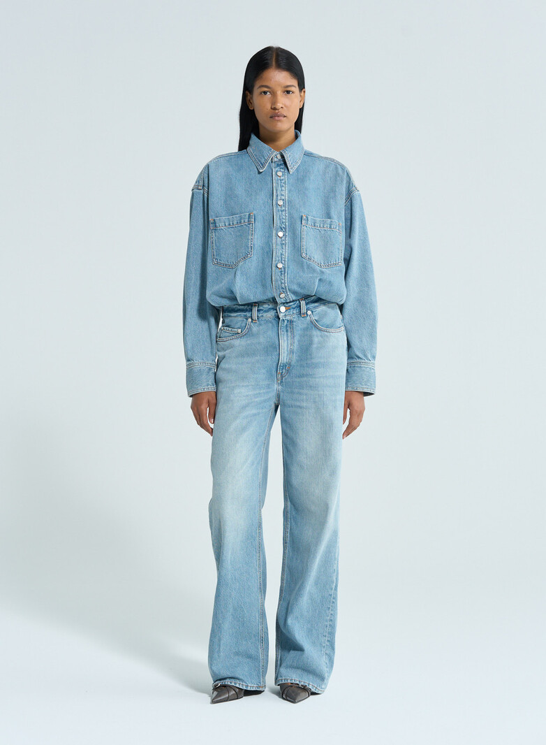 Haikure Tilda denim jumpsuit Blue Aqua