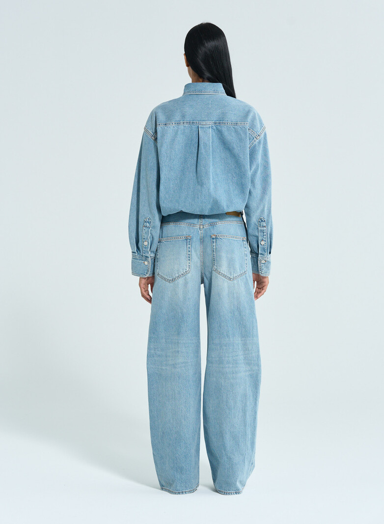 Haikure Tilda denim jumpsuit Blue Aqua