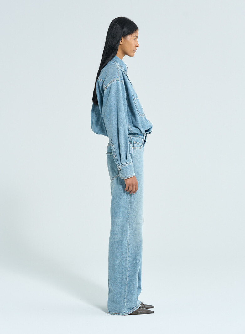 Haikure Tilda denim jumpsuit Blue Aqua
