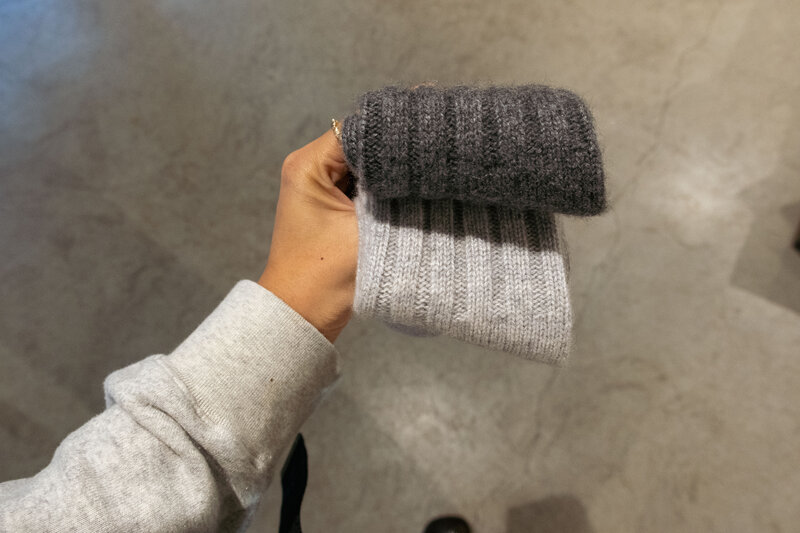 Irene sokken Gris chine fonce