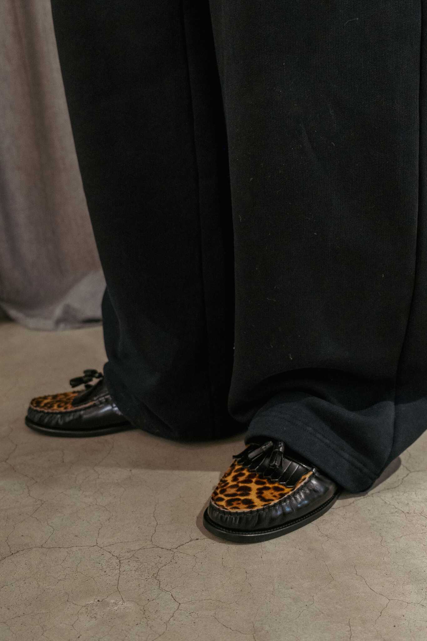 Toral TOWN loafers Black leopard