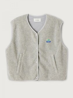 American Vintage HOK16BH vest Polaire chine