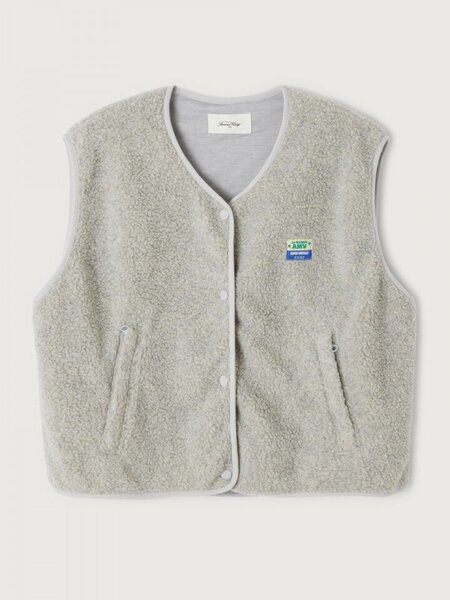 American Vintage HOK16BH vest Polaire chine