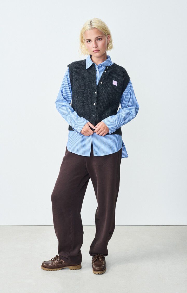 American Vintage EAST19MC Vest Antracite chine