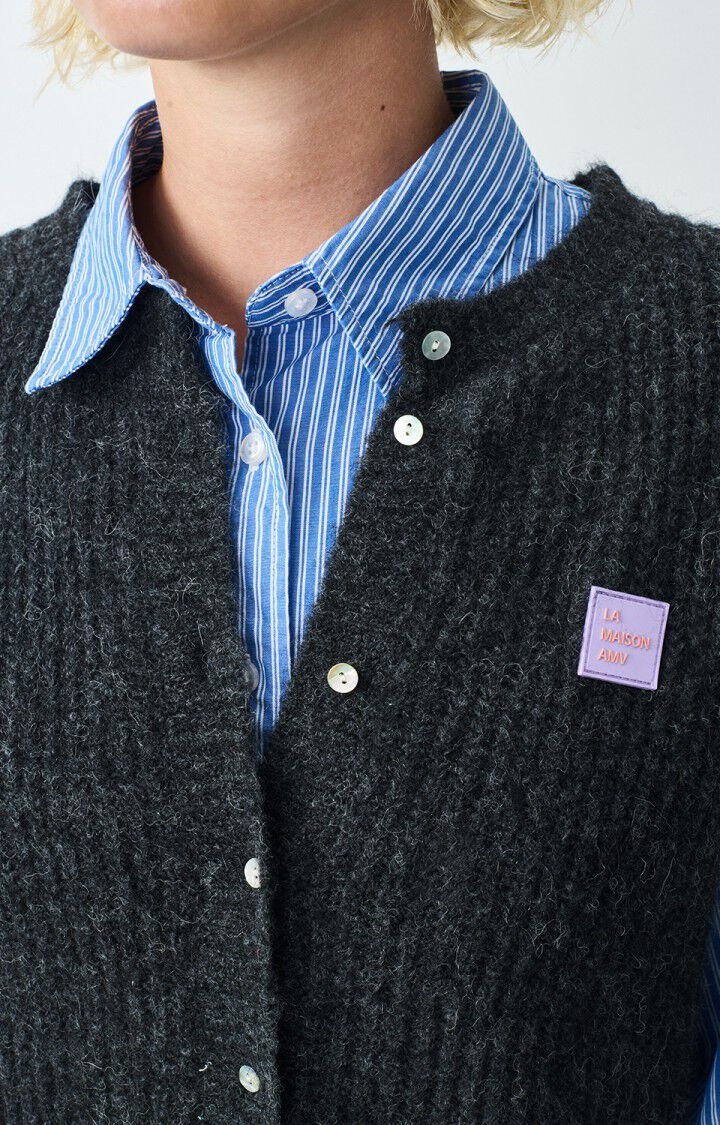 American Vintage EAST19MC Vest Antracite chine