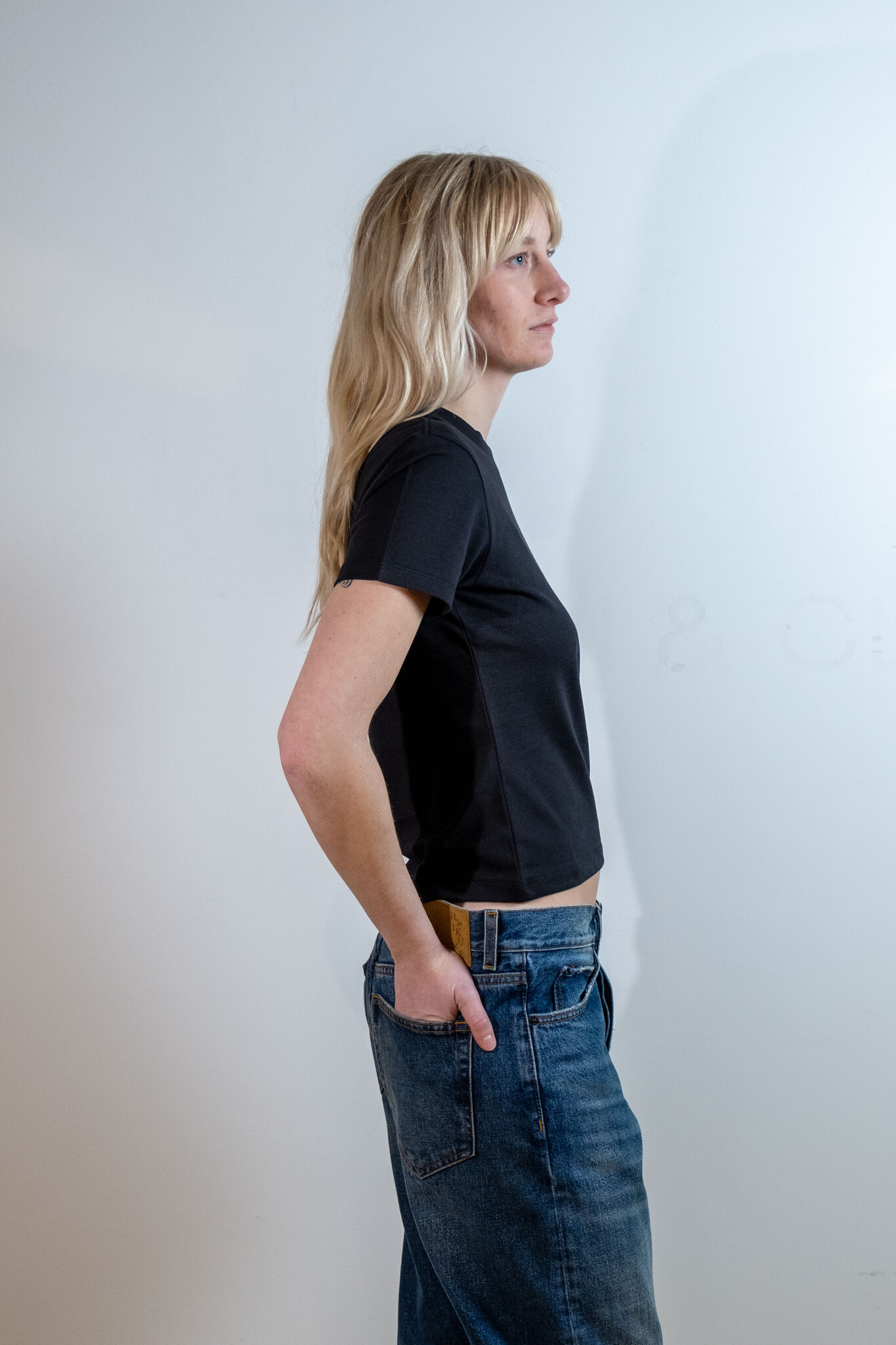 BLUE MORÉ ANNA Tee zwart