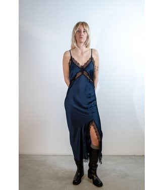 BLUE MORÉ Tijmen slip dress Dark navy