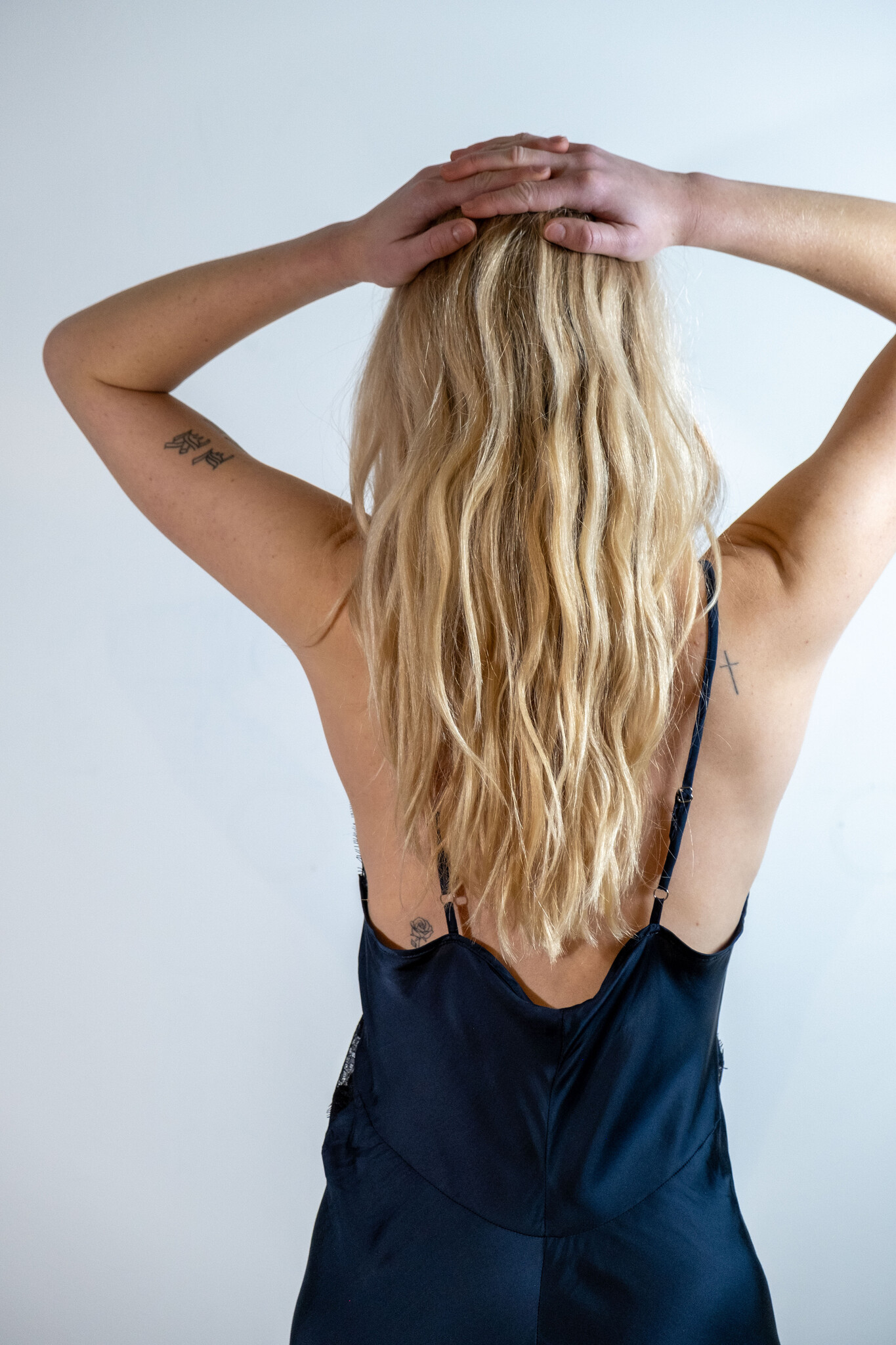 BLUE MORÉ Tijmen slip dress Dark navy