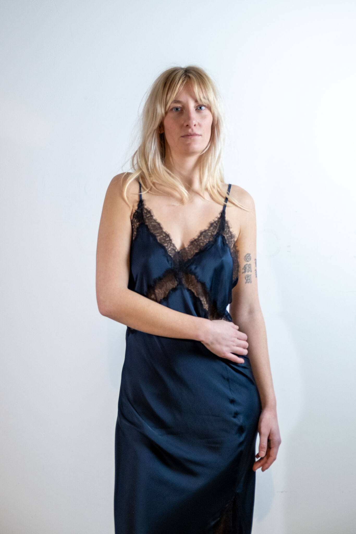 BLUE MORÉ Tijmen slip dress Dark navy