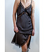 BLUE MORÉ Tijmen slip dress Dark Grey