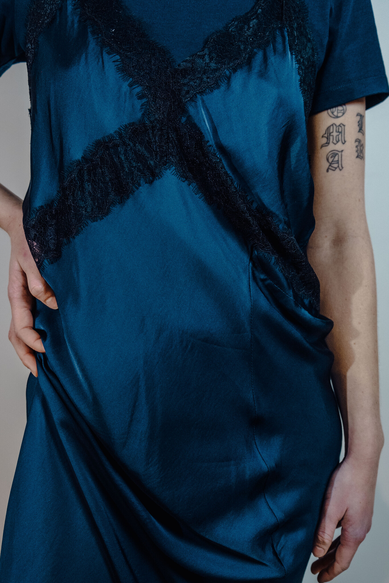 BLUE MORÉ Tijmen slip dress Dark navy