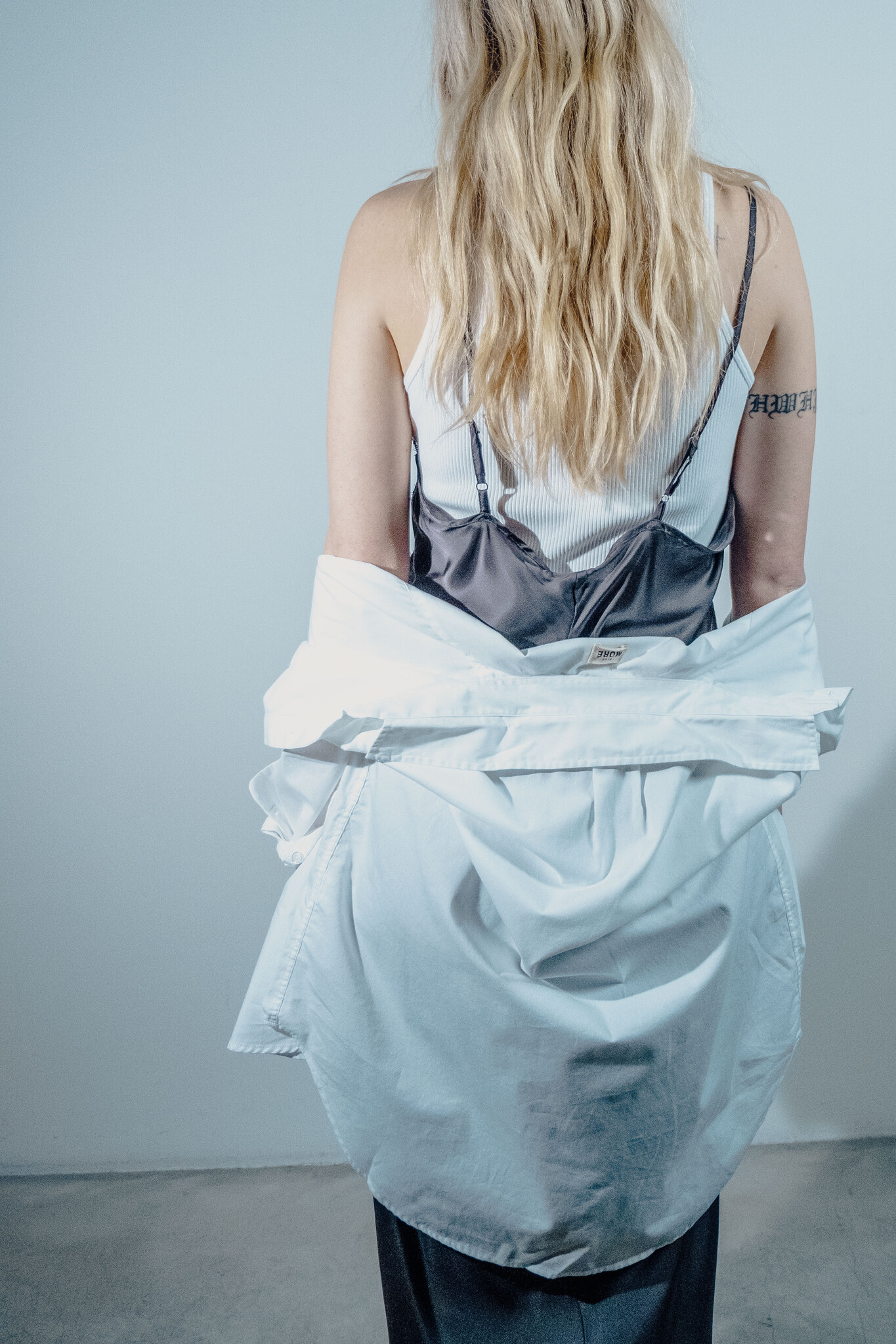 BLUE MORÉ Tijmen slip dress Dark Grey