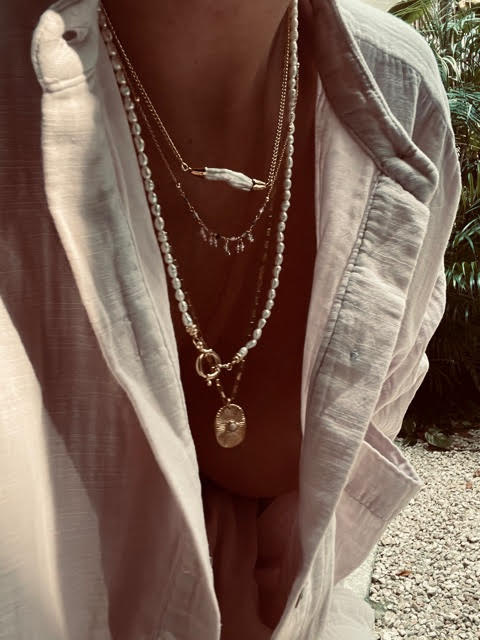 Mimi et Toi Veille Ketting met Parel