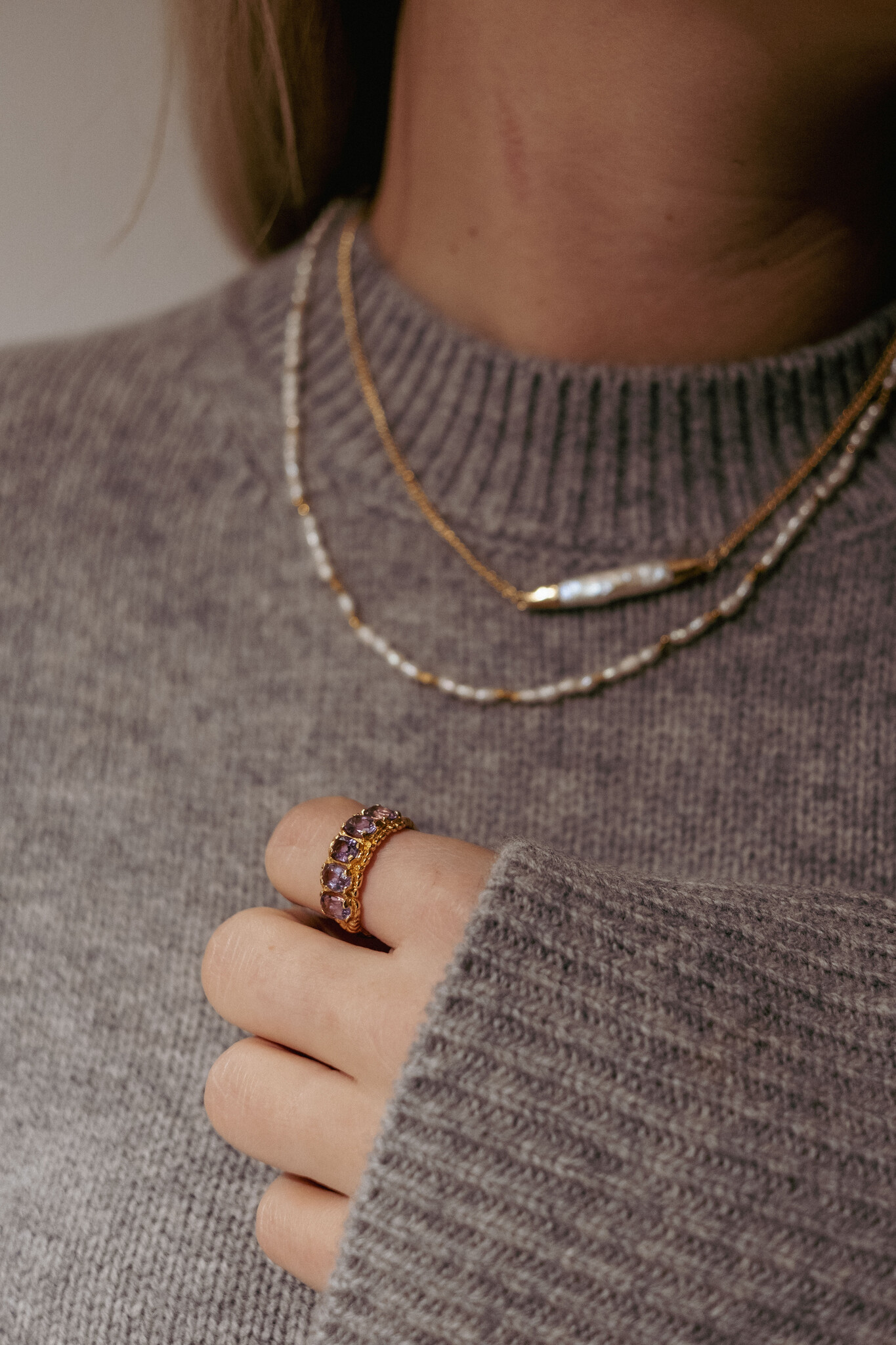 Mimi et Toi Cassie purple Ring