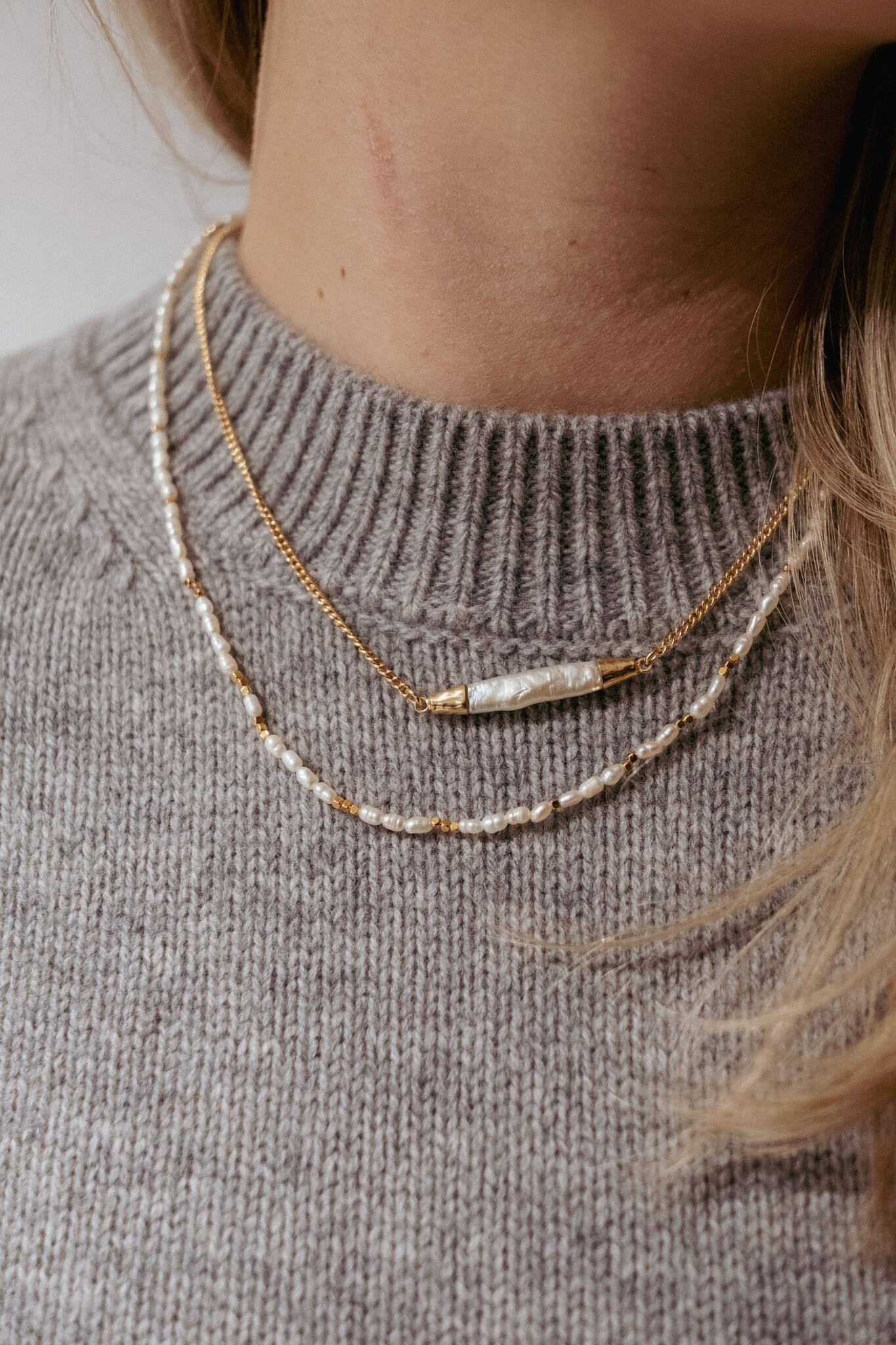 Mimi et Toi Veille Ketting met Parel