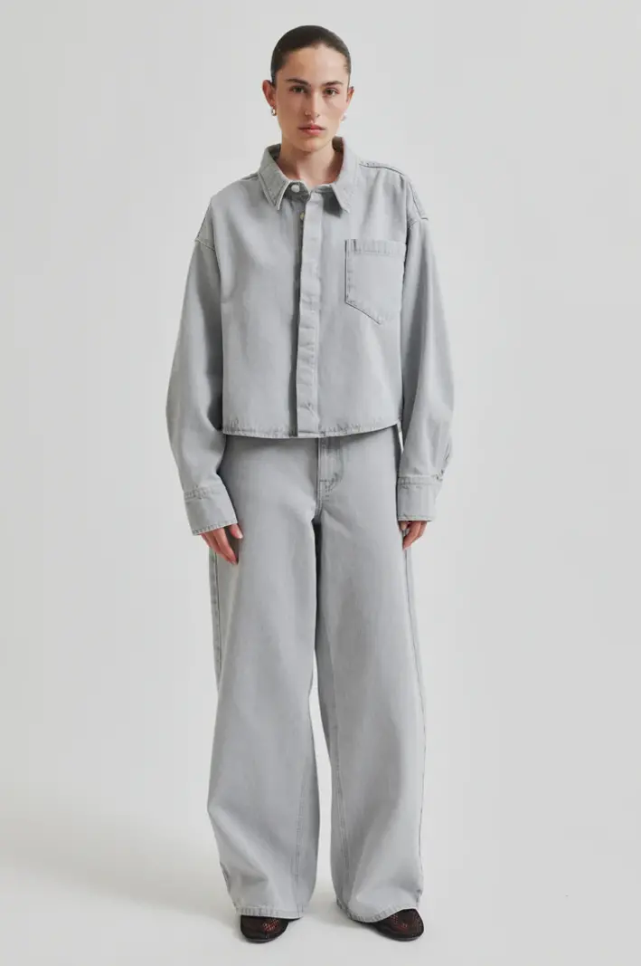 Second Female Denira denim jeans Light grey denim