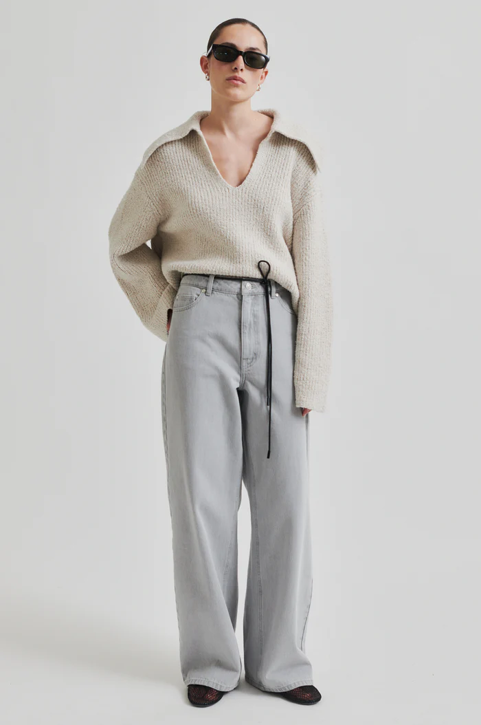 Second Female Denira denim jeans Light grey denim