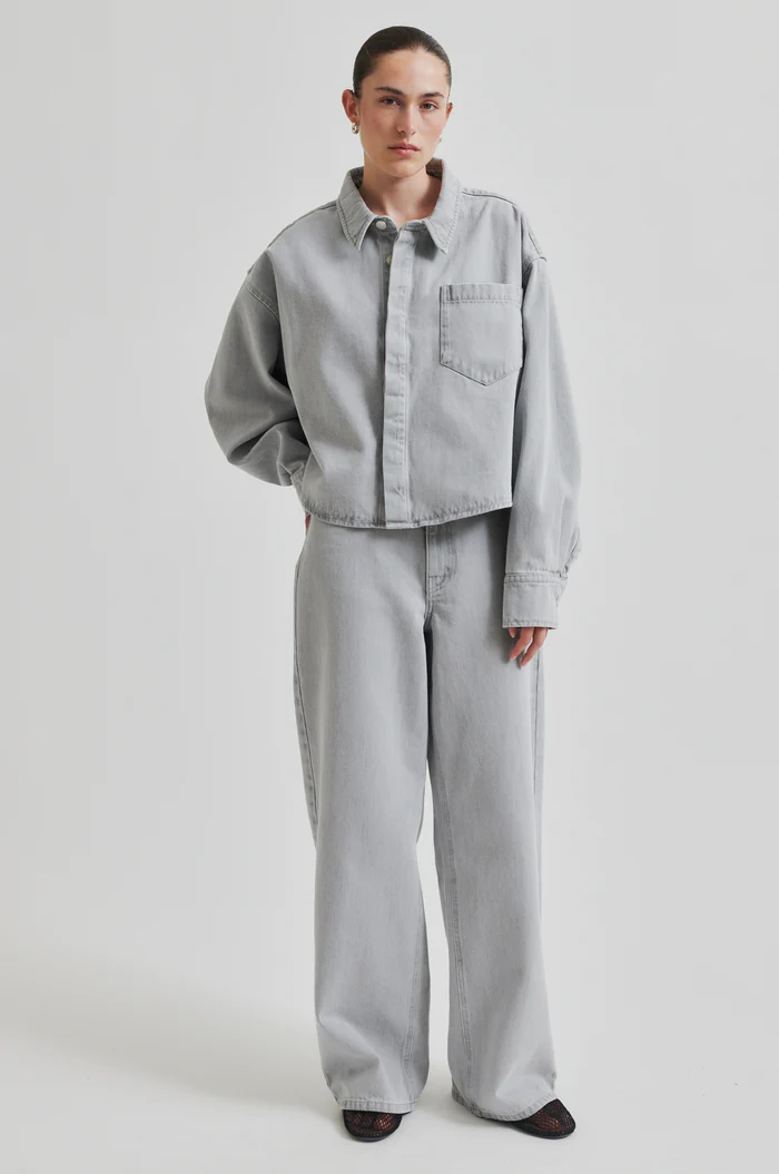 Second Female Denira denim jeans Light grey denim