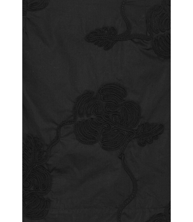 ROTATE Cotton mini skirt Black